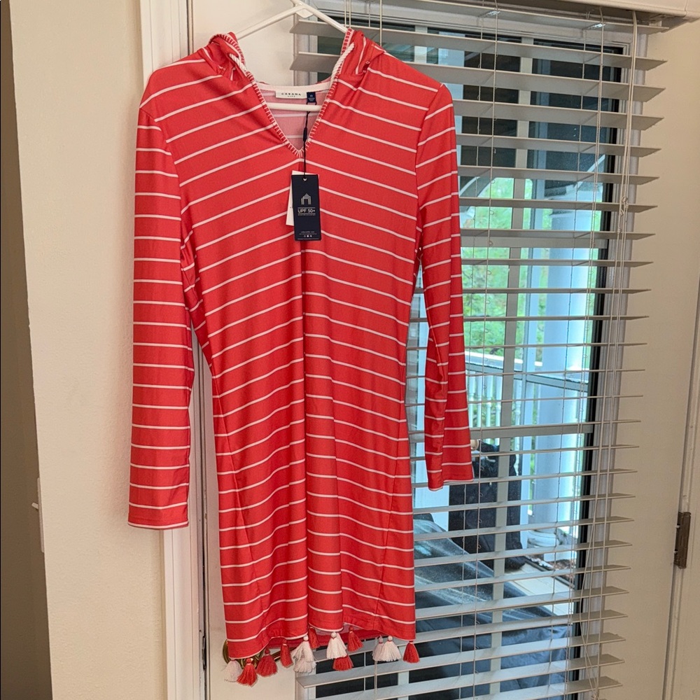 Cabana Life Coral Striped Dress